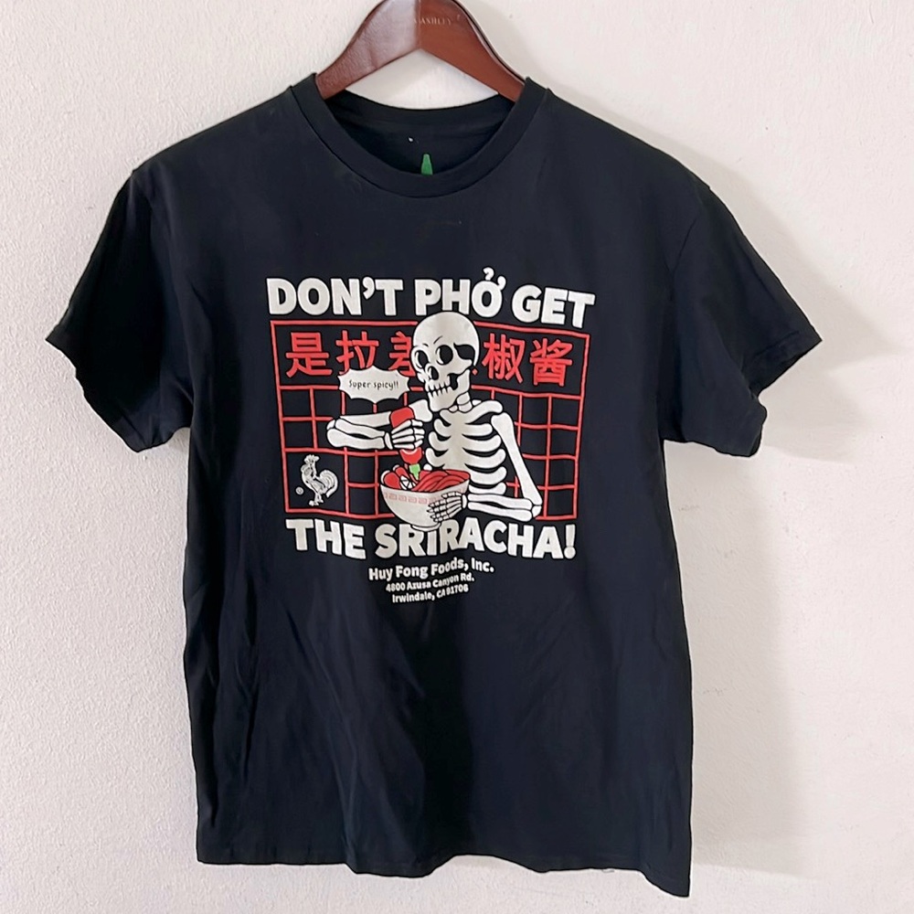 Sriracha Pho Shirt Graphic Tee Unisex Funny Gift Mens